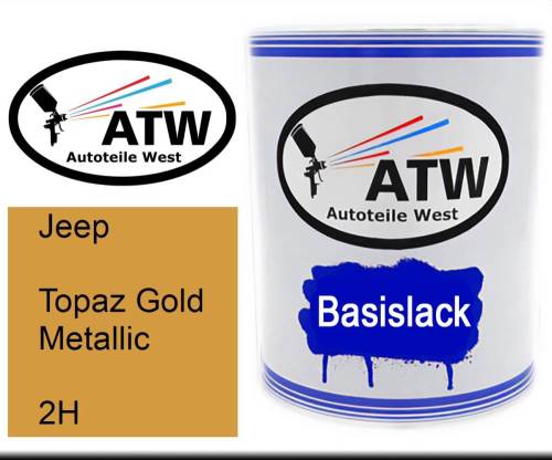 Jeep, Topaz Gold Metallic, 2H: 1L Lackdose, von ATW Autoteile West.